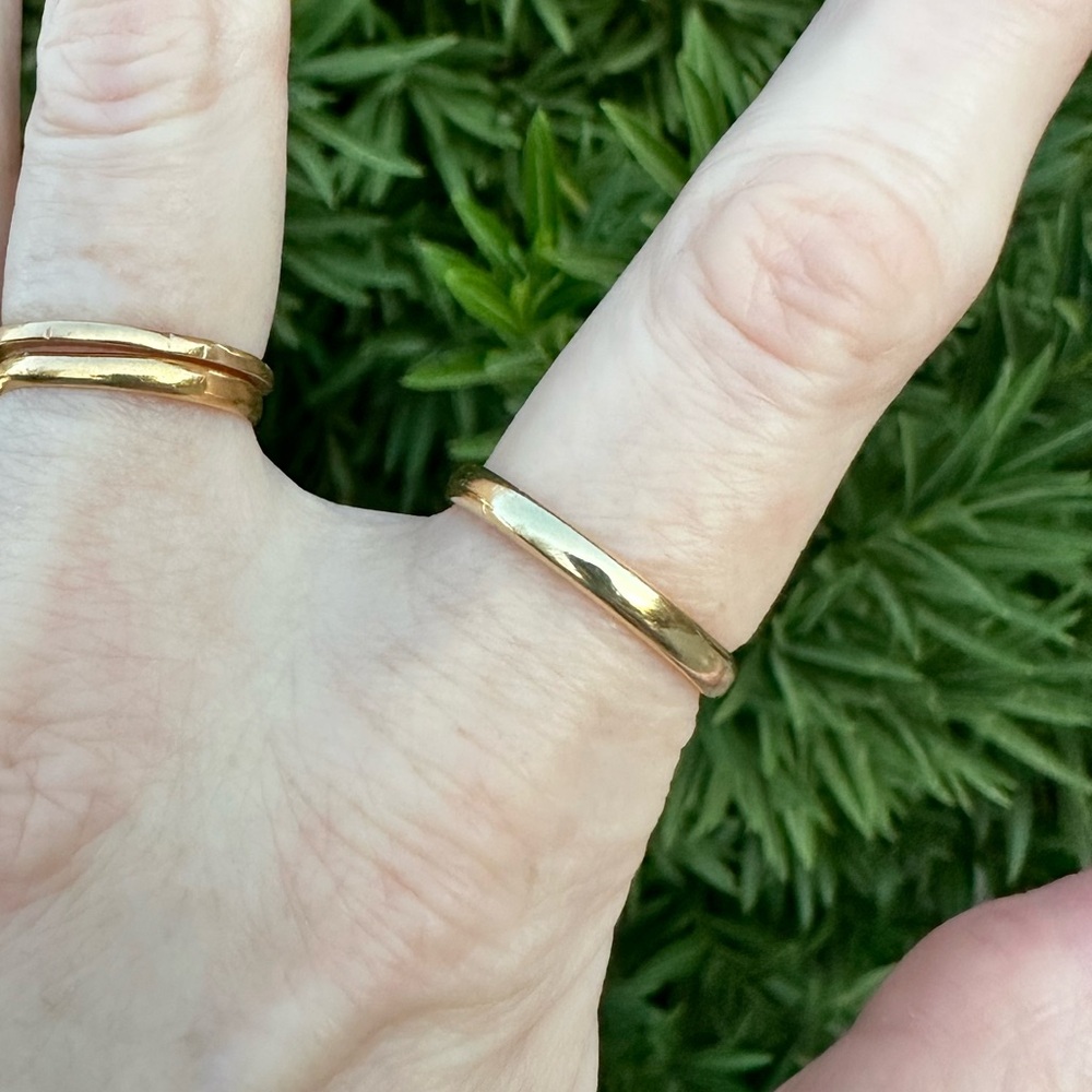 RESERVED Tiffany & Co. 18K Gold Tiffany Forever Band Ring 3mm. Size 8.25 - Picture 3 of 7